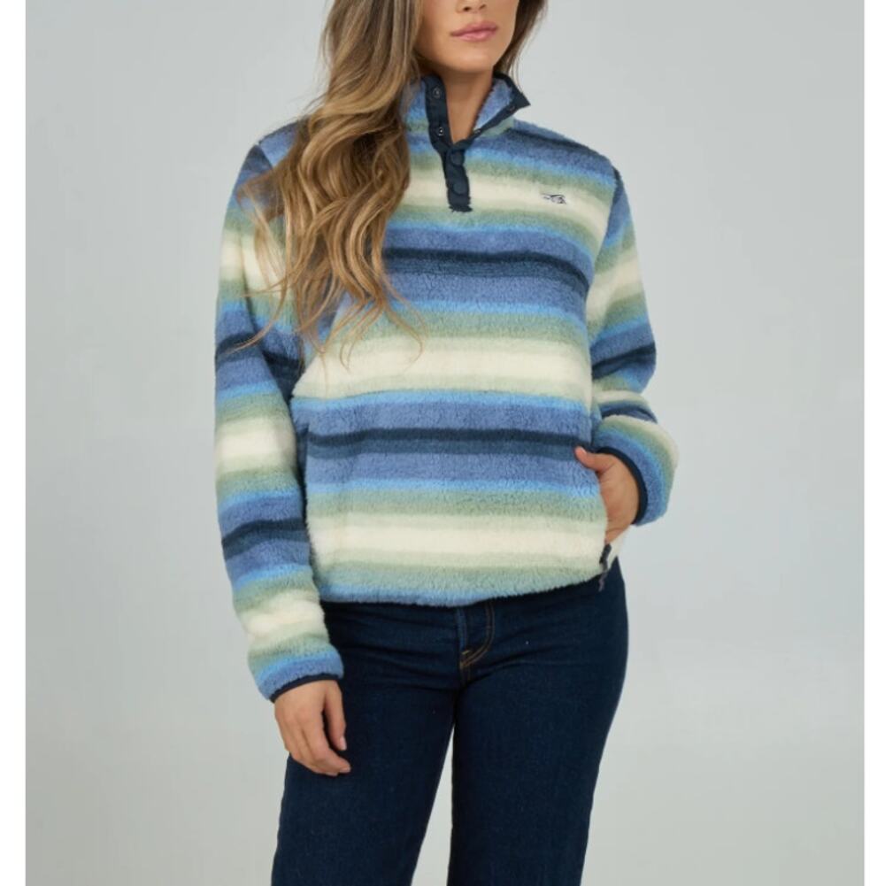 Salty Crew Women's Blue Horizon Calm Seas Pullover Size XL